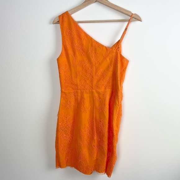 Michael Costello X Revolve Mini Dress Lace Orange - Picture 4 of 11